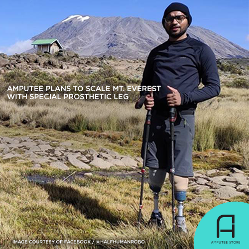 Chitrasen Sahu is currently preparing to scale Mount Everest with India’s first indigenous carbon fiber foot.