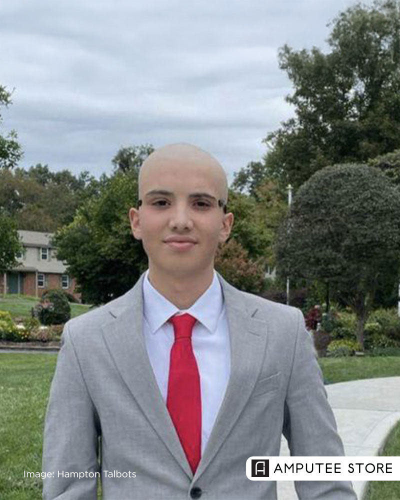 Student athlete Aiden Hanna plays baseball again after cancer and a lower-limb amputation.