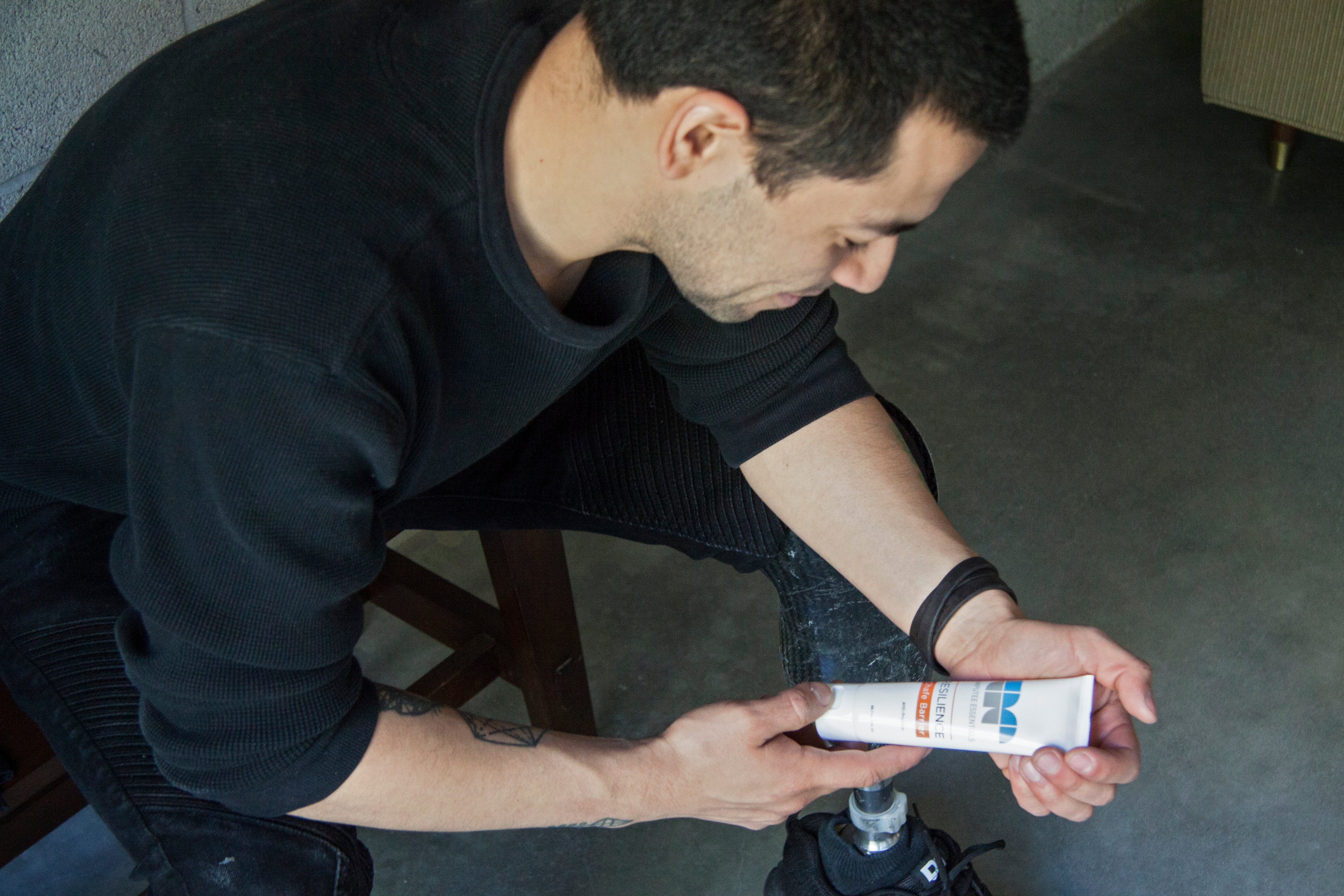 Chafing cream is used to prevent blisters from rubbing.