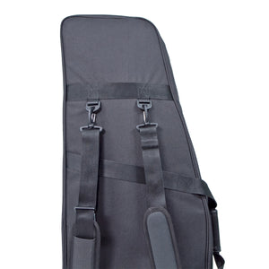 Durable and padded shoulder straps to carry your prosthetic leg.