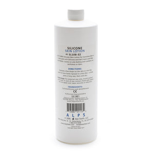 Available in larger 32oz bottle. 100% silicone to reduce abrasions and hydrate your skin. Reduces cracking and chaffing while wearing a prosthesis. 
