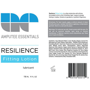 Amputee Essentials Fitting Lotion ingredients for compression garments.