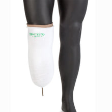 Load image into Gallery viewer, Wear a knit-rite soft stump sock over your prosthetic locking liner with a bottom hole for the pin.