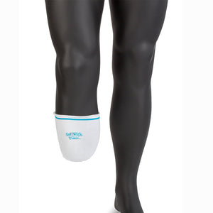 Amputees use half socks to tighten your prosthetic socket along the bottom.