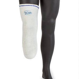 Size medium long 2 ply prosthetic sock that keeps your stump cooler and drier.