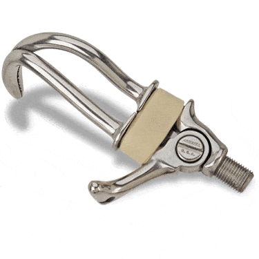 Hosmer Prosthetic Model 5 Hook, Stainless Steel