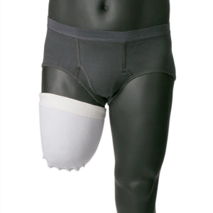 Knit-Rite 4-way prosthetic shrinker short length with silicone beads.