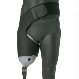 Knitrite coolflex is a neoprene belt and sleeve suspension for amputees.