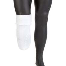 Load image into Gallery viewer, Knit-Rite below knee prosthetic sock with coolmax to wick perspiration away reflected to show soft inside.