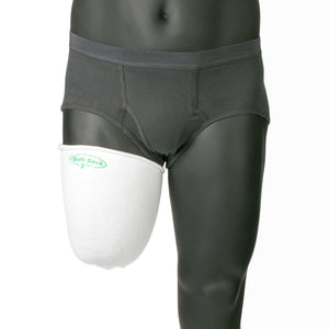 Above knee prosthetic socks by knit-rite with coolmax to control volume and keep your socket tight.