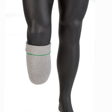 Load image into Gallery viewer, Knit-rite soft sock with x-static reflected to show the soft inside of this stump sock.