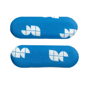 Short gel pad strips for pretibial pads to relieve distal tibia of amputee.