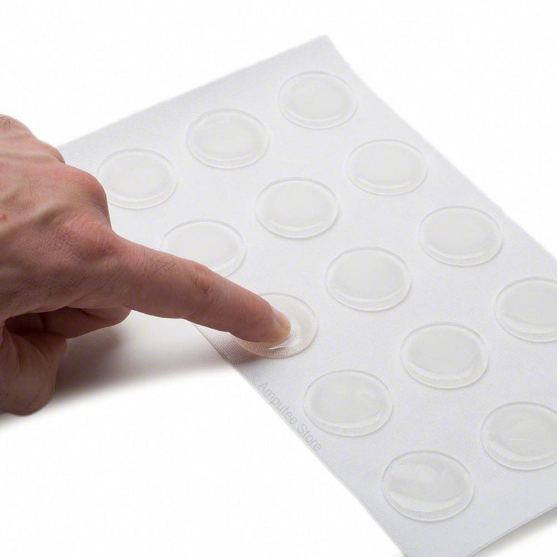 Silipos Gel Dots, Self-Adhesive Backing, 1/8 in (3mm) Thick, 15 Gel Dots