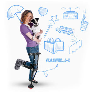The iWalk allows you to continue walking, working with ease and hands free.