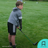Freddie Tarr, a 10-year-old golf fan, tests Koalaa