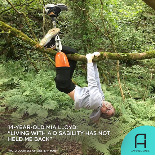 14 year old adaptive athlete Mia Lloyd didn't allow her amputation to hold her back.
