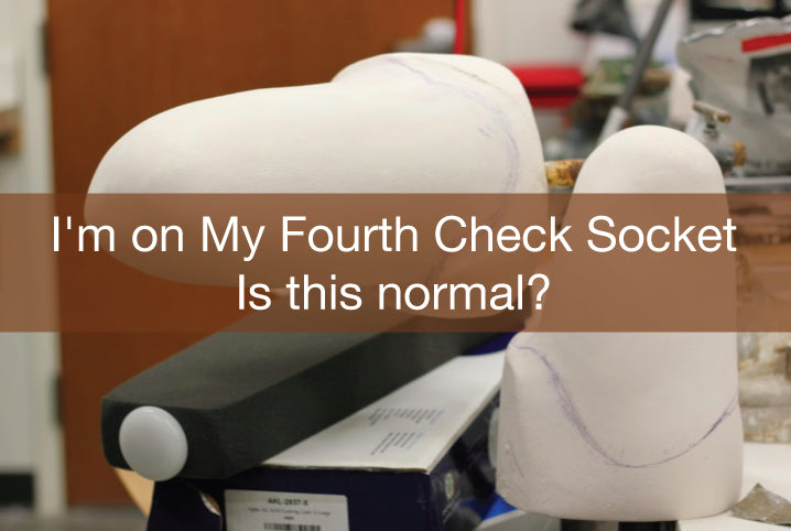 How many check sockets is normal when getting a new prosthetic leg?