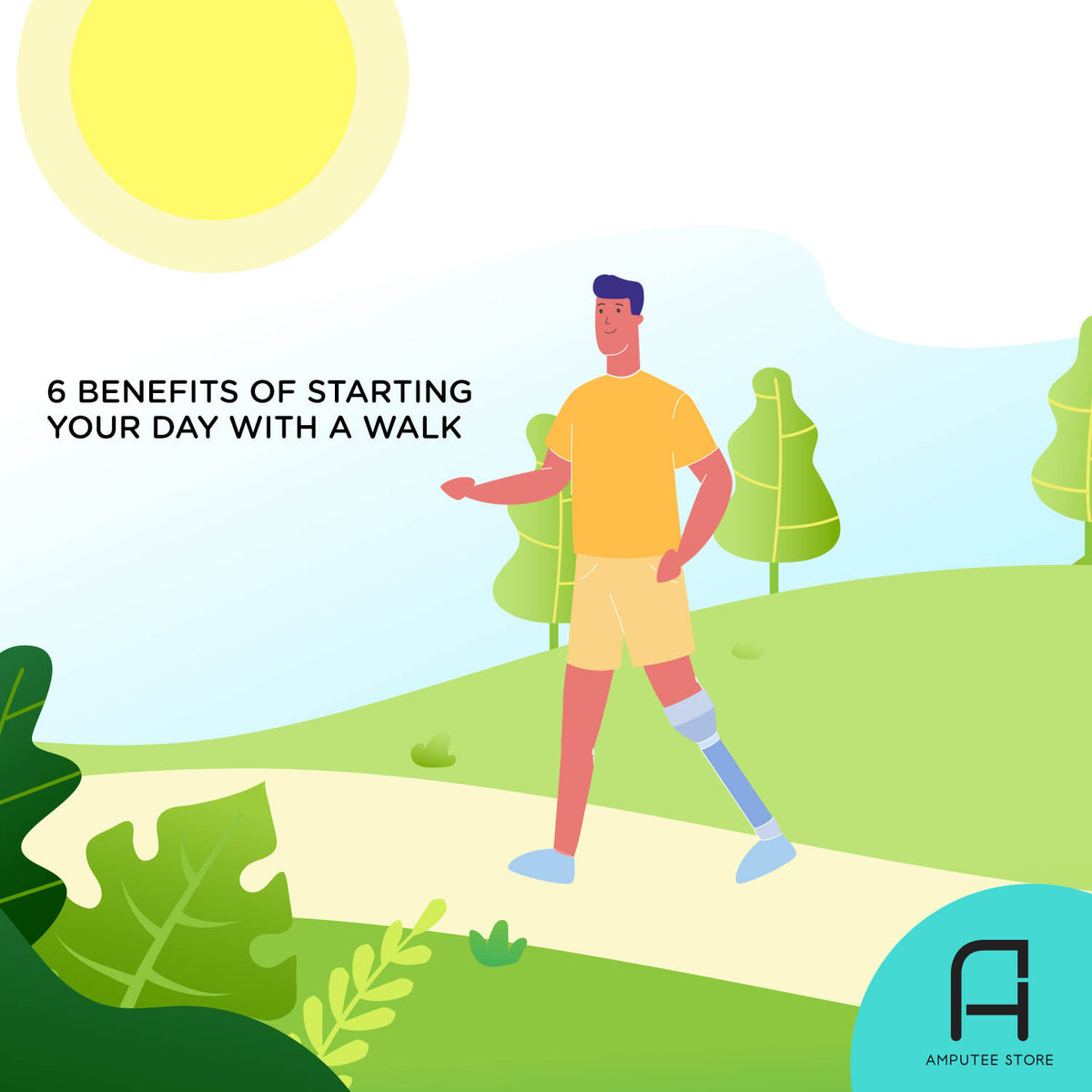 6 Benefits of Starting Your Day with A Walk | Amputee Store