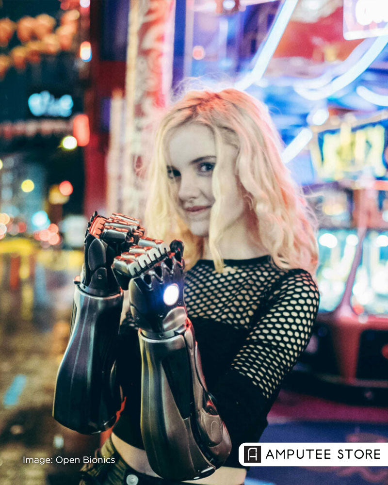 Tilly Lockey testing Open Bionics' Hero PRO waterproof bionic hand.