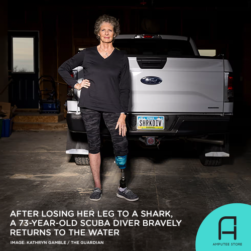 Heidi Ernst returns to the water in less than a year after losing her leg to a shark.