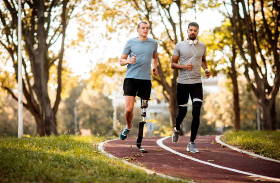 Preparing for your first run with your prosthetic leg.
