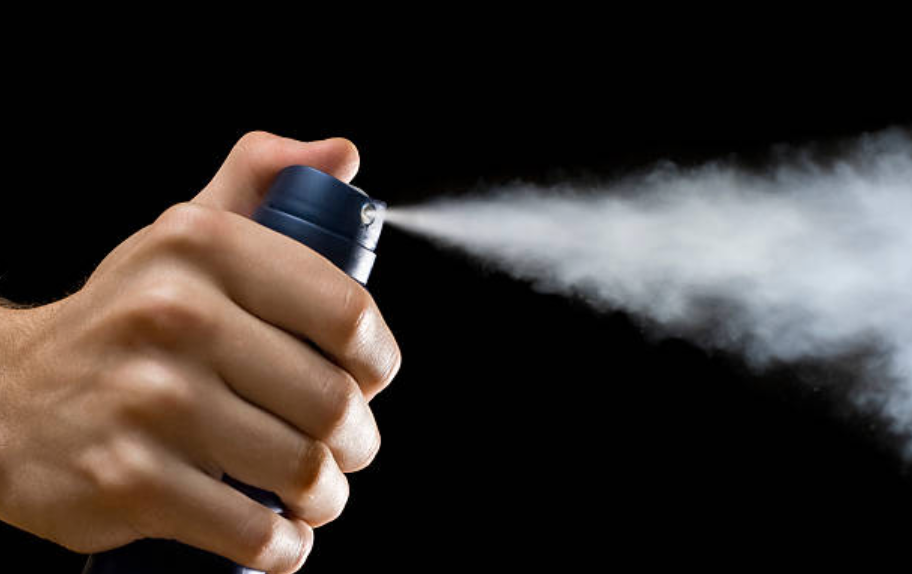 Information on prosthetic antiperspirant spray.