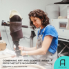 Prosthetist-orthotist Angela Montgomery creates prosthetic limbs in her workshop.