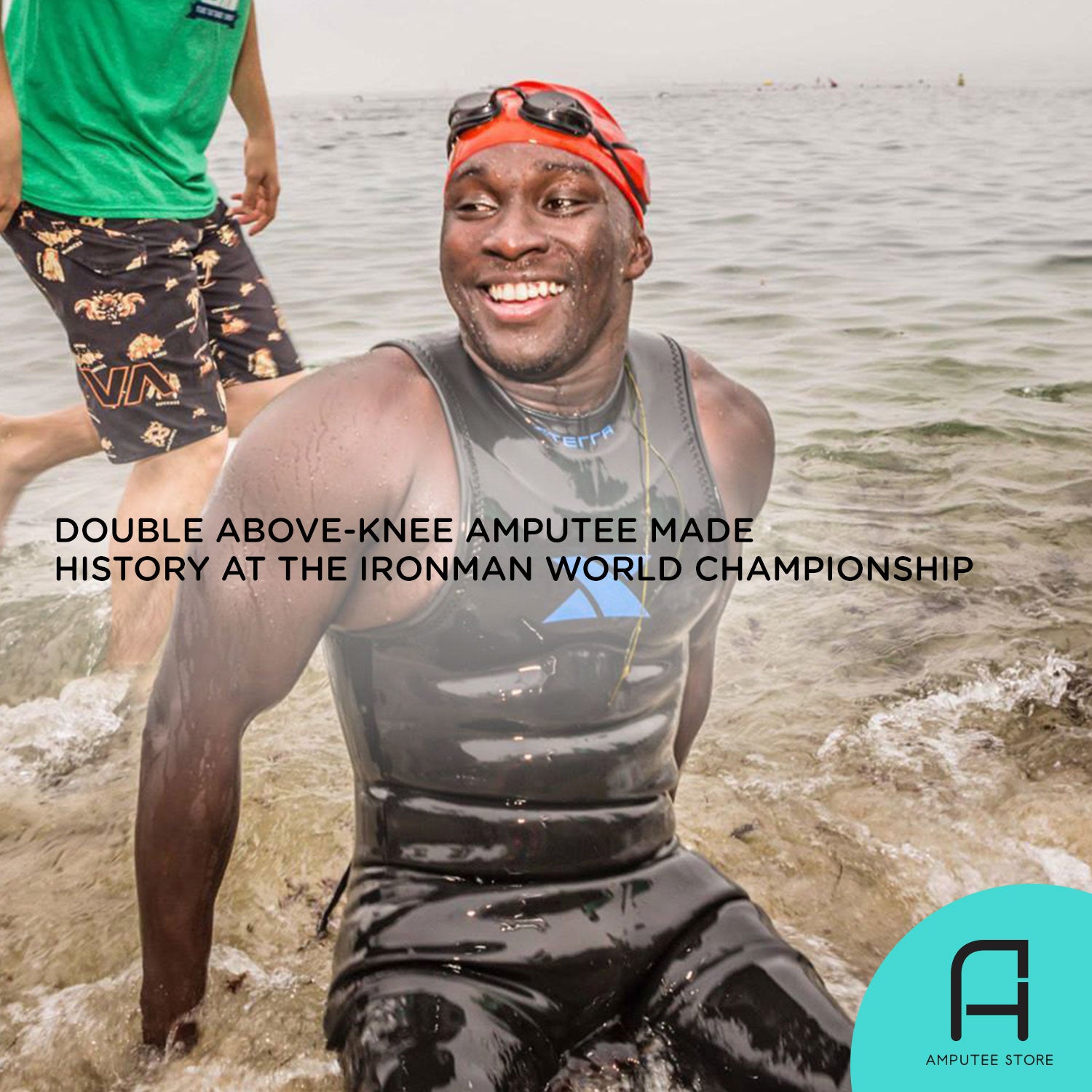 Roderick Sewell is the first double above-knee (AK) amputee to complete the Ironman World Championship.