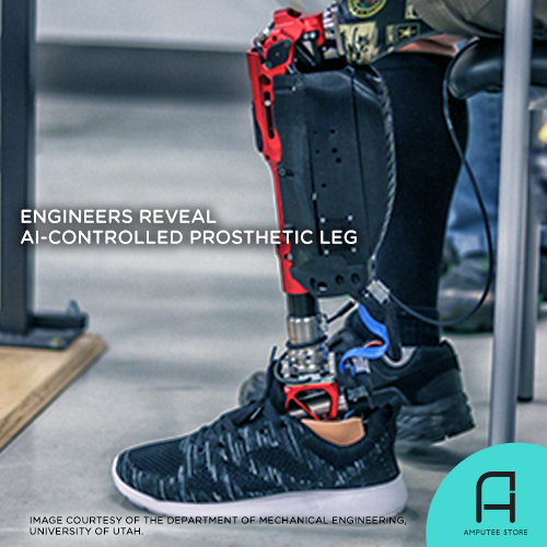 Engineers from the University of Utah reveal an AI-controlled prosthetic leg.
