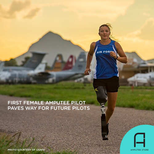 Major Christy Wise is the first female pilot amputee to return to duty.