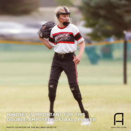 For double-amputee softball player Addison Benson, mindset is everything.