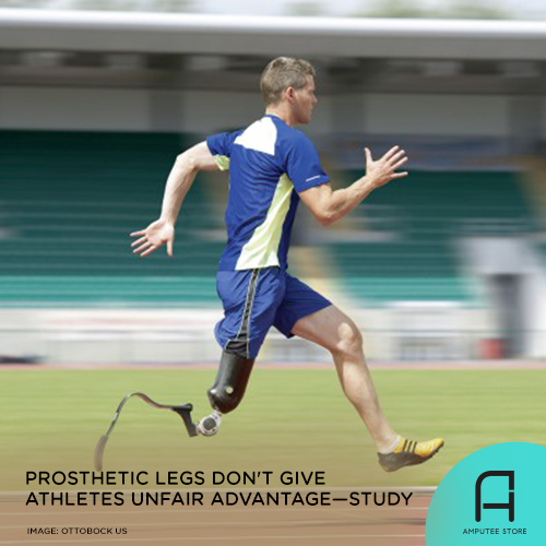 A study found that prosthetic legs for running don't give adaptive athletes unfair advantage over non-amputee athletes.