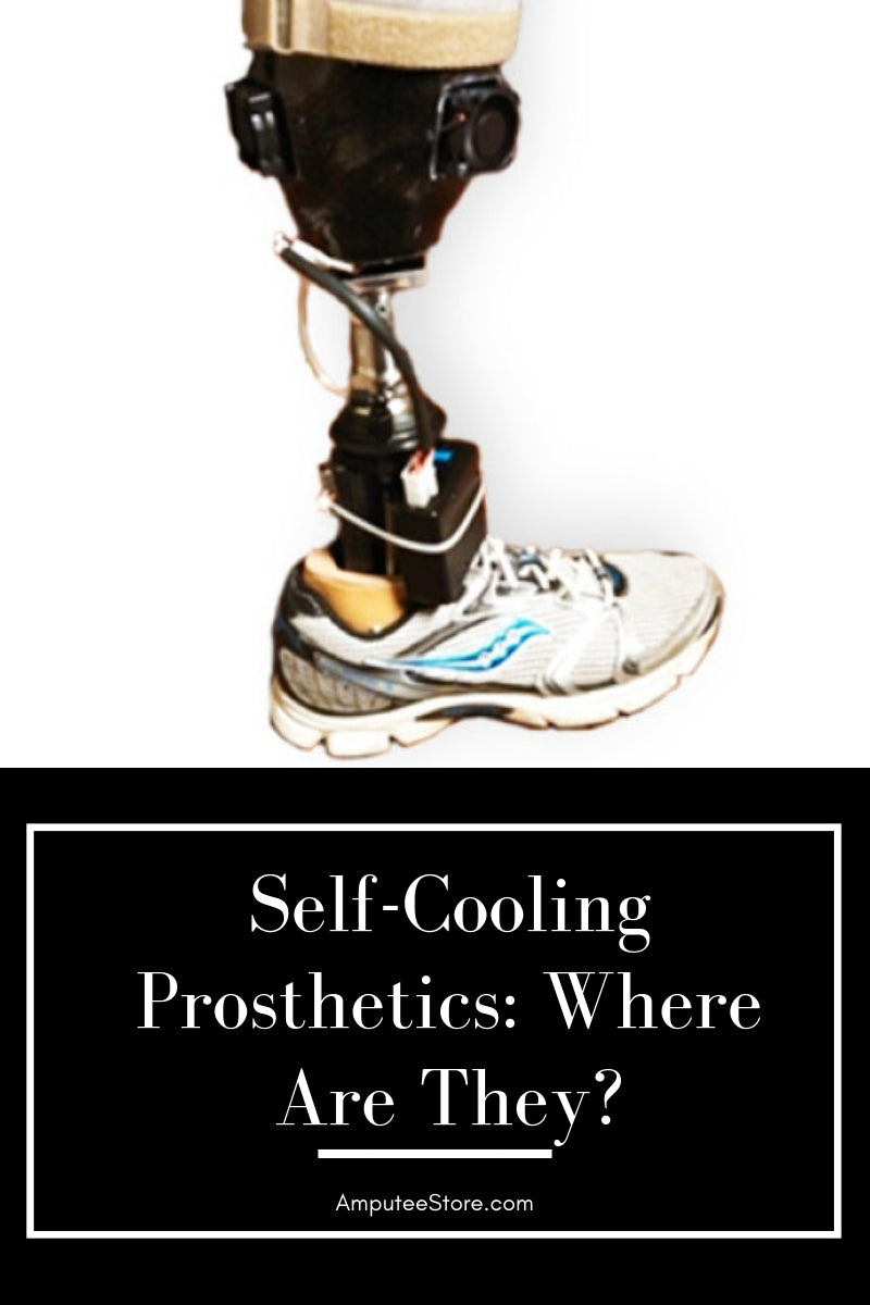 Self cooling prosthetic socket for amputees to lessen excessive sweating.