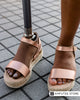 Person wearing sandals with a prosthetic leg, illustrating tips for choosing prosthetic-friendly footwear.