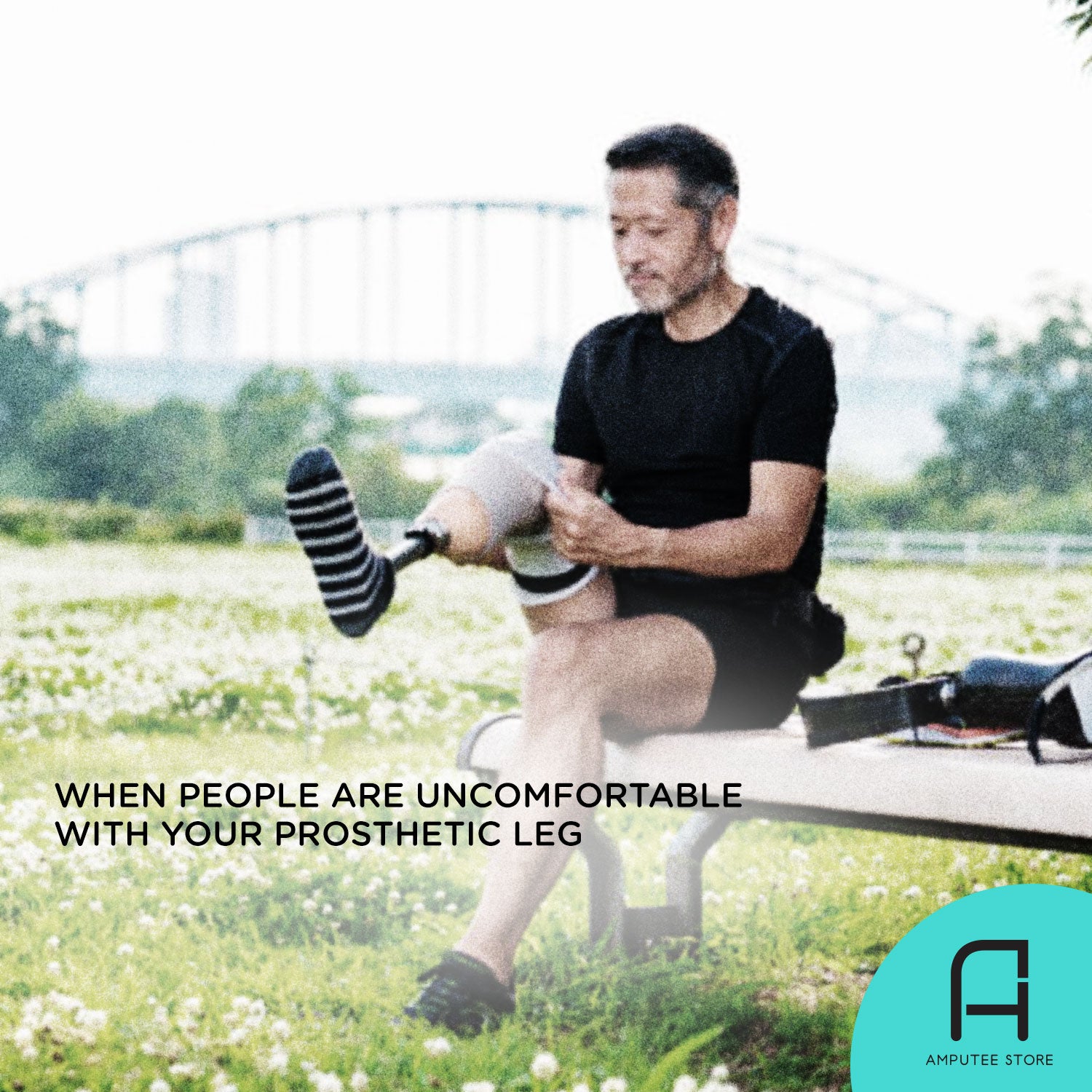 Tips on how to approach family or friends when they are uncomfortable with your prosthetic leg.