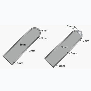 Alps silicone prosthetic liner is available in 3mm thickness.