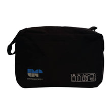 Load image into Gallery viewer, Black amputee essentials toiletry bag closed.