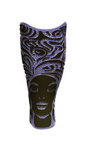 Load image into Gallery viewer, Black and purple prosthetic cover.