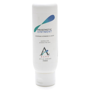 ALPS Prosthetic Ointment is a vitamin A and D formulation that soothes and protects the skin on your amputated leg. It may be used nightly after the prosthesis has been removed or during the day under a silicone prosthetic device.