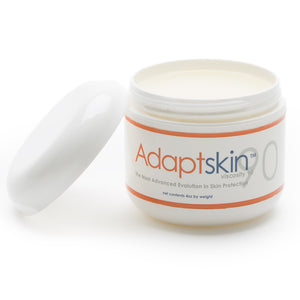Adaptskin 90 is a higher viscosity skin protectant for stump dermatitis. Prevents chaffing along an amputee's stump.  Good for AK or BK amputees.