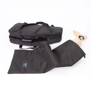 Internal padded drawstring bag for your prosthetic leg.