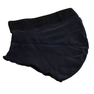 The Knitrite A/K Brim made with slick nylon material to reduce rubbing along groin area.