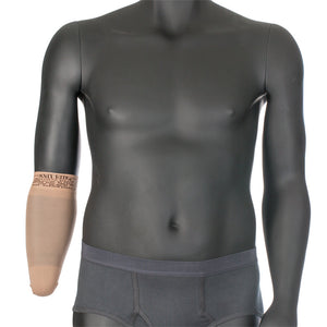 Knit-Rite prosthetic stump sheaths for wicking sweat and preventing friction blisters.