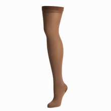 Load image into Gallery viewer, Knit-Rite above knee cosmetic hosiery in brown skin tone.