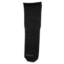 Load image into Gallery viewer, Knit-Rite Smartknit partial foot sock for feet with no toes in color black..