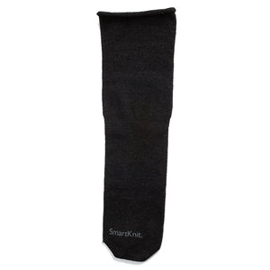 Knit-Rite Smartknit partial foot sock for feet with no toes in color black..