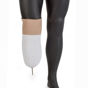 Paceline Tufftoe prosthetic sock with bottom hole for pin lock liners.