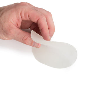 Calibrate Distal End Pad is 3-4mm mineral oil gel and can be cut with a scissors to shape.